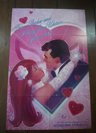 Poster Peter & Mary Jane Wedding 1987 Bill Sienkiewicz - Mycomicshop.be