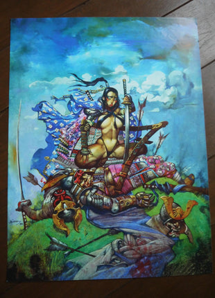 Poster Samurai Girl by Simon Bisley - Mycomicshop.be