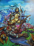 Poster Samurai Girl by Simon Bisley - Mycomicshop.be