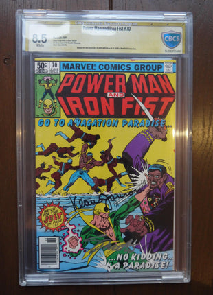 Power Man and Iron Fist (1972 Hero for Hire) #70N CBCS 8.5 Signed by Jim Shooter and Klaus Janon - Mycomicshop.be