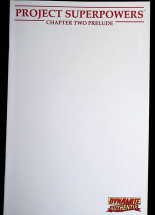 Project Superpowers Chapter Two Prelude (2008) #0Blank - Mycomicshop.be