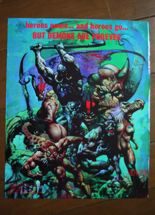 Promo Poster Red Dragon 1996 Bisley 2 x Signed - Mycomicshop.be
