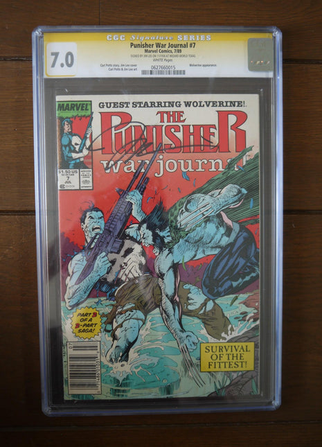 Punisher War Journal (1988 1st Series) 7D CGC 7.0 Signed Jim Lee - Mycomicshop.be