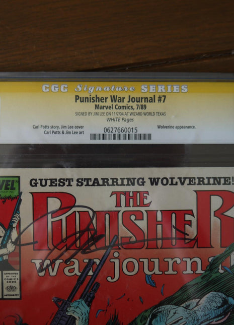 Punisher War Journal (1988 1st Series) 7D CGC 7.0 Signed Jim Lee - Mycomicshop.be