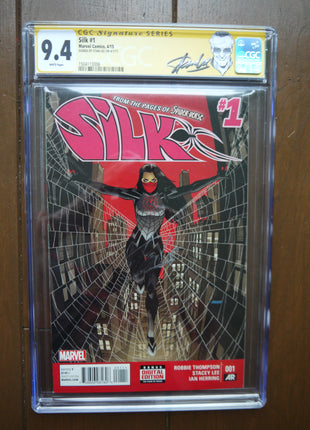 Silk (2015 1st Series) #1A CGC 9.4 Signed Stan Lee - Mycomicshop.be