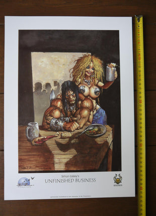 Simon Bisley Unfinished Business Conan print 2004 - Mycomicshop.be