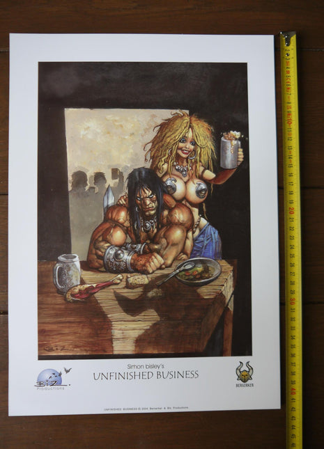 Simon Bisley Unfinished Business Conan print 2004 - Mycomicshop.be