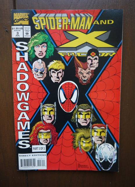 Spider-Man and X-Factor Shadowgames (1994) #3 - Mycomicshop.be