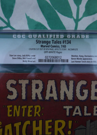 Strange Tales (1951-1976 1st Series) #134 CGC 4.5 - Mycomicshop.be