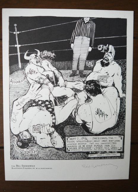 Strength of Man Portfolio - Bill Sienkiewicz signed print - Mycomicshop.be