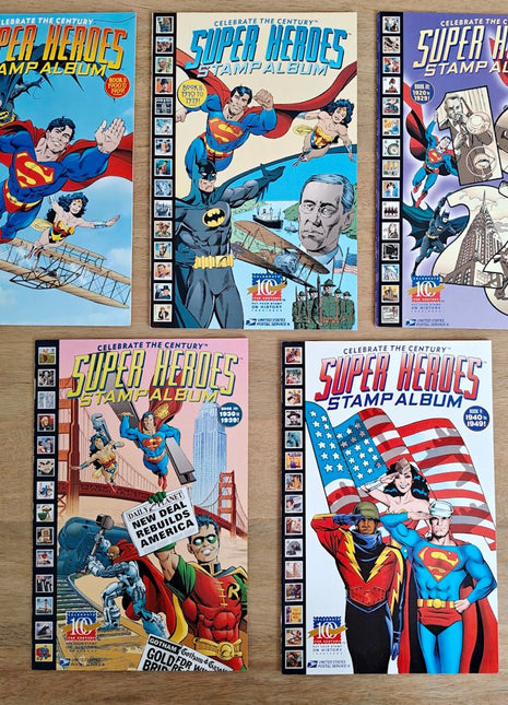 Super Heroes Stamp Album Celebrate the Century (DC, 1998) 1 - 5 - Mycomicshop.be