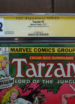 Tarzan (1977 Marvel) #2 CGC 9.2 Signed by Roy Thomas - Mycomicshop.be
