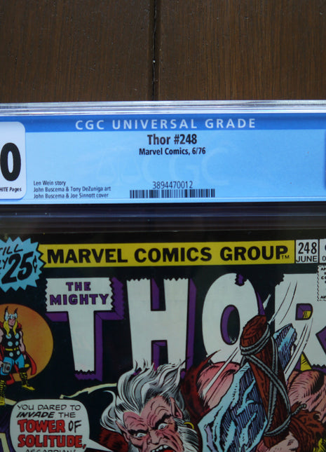 Thor (1962 1st Series Journey Into Mystery) #248 CGC 9.0 - Mycomicshop.be