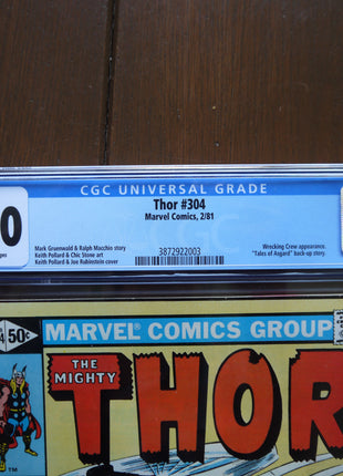 Thor (1962 1st Series Journey Into Mystery) #304 CGC 8.0 - Mycomicshop.be