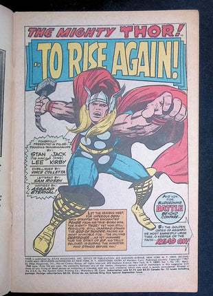 Thor (1962 Marvel 1st Series Journey Into Mystery) #151 - Mycomicshop.be