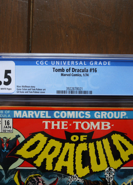 Tomb of Dracula (1972 1st Series) #16 CGC 7.5 - Mycomicshop.be