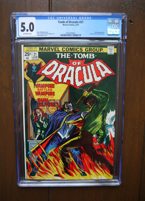 Tomb of Dracula (1972 1st Series) #21 CGC 5.0 - Mycomicshop.be