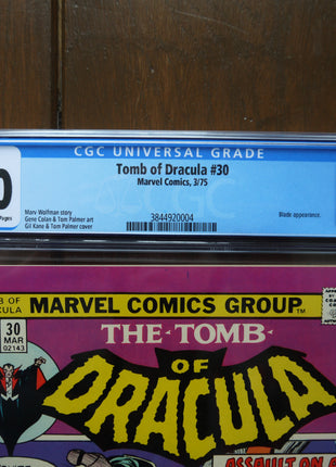 Tomb of Dracula (1972 1st Series) #30 CGC 8.0 - Mycomicshop.be