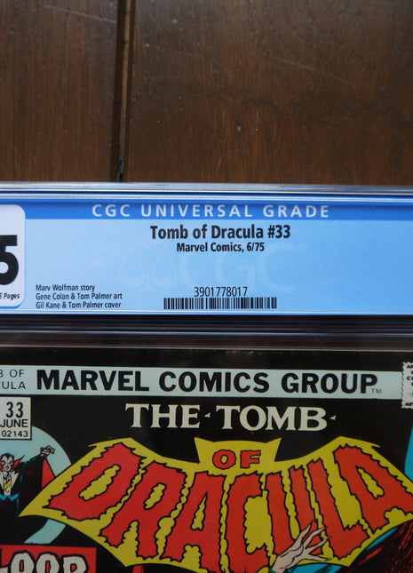 Tomb of Dracula (1972 1st Series) #33 CGC 5.5 - Mycomicshop.be