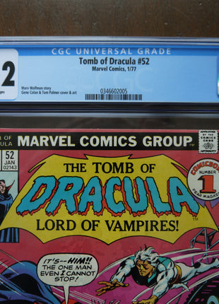 Tomb of Dracula (1972 1st Series) #52 CGC 9.2 - Mycomicshop.be