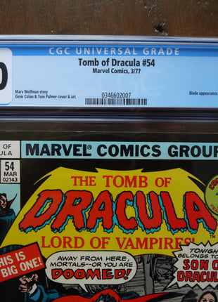 Tomb of Dracula (1972 1st Series) #54 CGC 9.0 - Mycomicshop.be