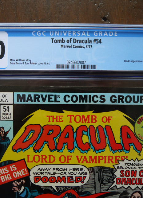 Tomb of Dracula (1972 1st Series) #54 CGC 9.0 - Mycomicshop.be