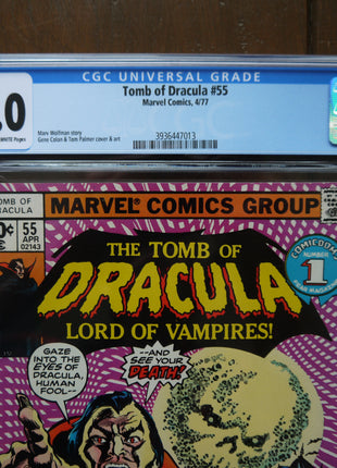 Tomb of Dracula (1972 1st Series) #55 CGC 8.0 - Mycomicshop.be