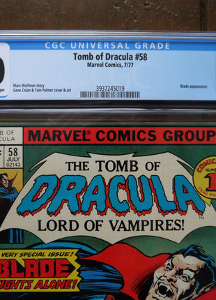 Tomb of Dracula (1972 1st Series) #58 CGC 8.0 - Mycomicshop.be