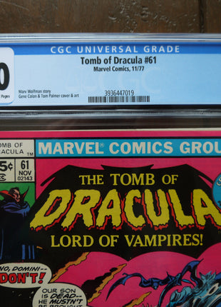 Tomb of Dracula (1972 1st Series) #61 CGC 7.0 - Mycomicshop.be