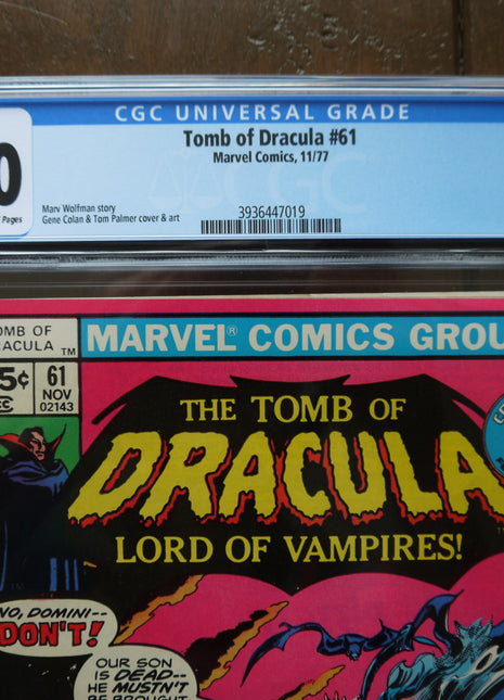Tomb of Dracula (1972 1st Series) #61 CGC 7.0 - Mycomicshop.be
