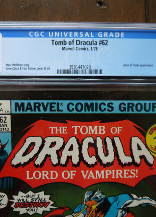 Tomb of Dracula (1972 1st Series) #62 CGC 7.0 - Mycomicshop.be