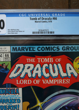 Tomb of Dracula (1972 1st Series) #66 CGC 7.0 - Mycomicshop.be