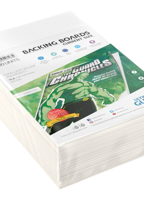 Ultimate Guard Comic Backing Boards Current Size (100) - Mycomicshop.be