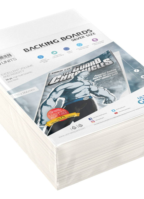 Ultimate Guard Comic Backing Boards Silver Size (100) - Mycomicshop.be