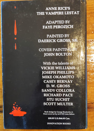 Vampire Lestat HC (1991 Innovation) Graphic Novel #1 Signed - Mycomicshop.be