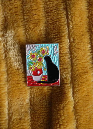 'Van Gogh Cat' enamel pin - Mycomicshop.be