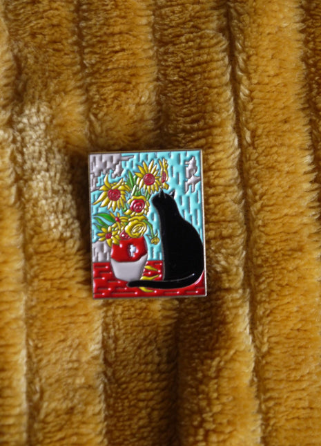 'Van Gogh Cat' enamel pin - Mycomicshop.be