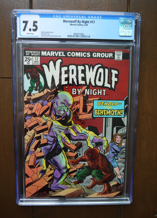 Werewolf by Night (1972 1st Series) #17 CGC 7.5 - Mycomicshop.be