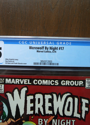 Werewolf by Night (1972 1st Series) #17 CGC 7.5 - Mycomicshop.be