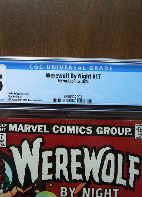 Werewolf by Night (1972 1st Series) #17 CGC 7.5 - Mycomicshop.be