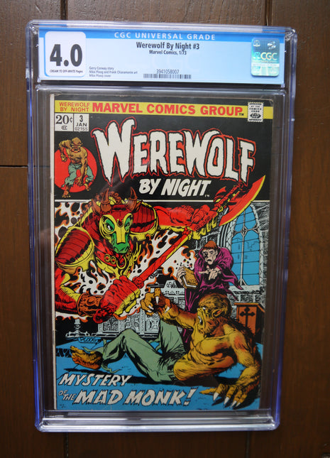 Werewolf by Night (1972 1st Series) #3 CGC 4.0 - Mycomicshop.be