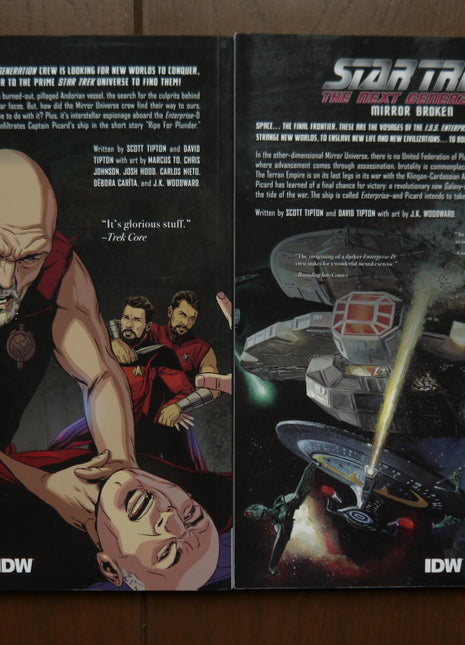 Star Trek The Next Generation Mirror Broken + Through the Mirror TPB (2018 IDW) - Mycomicshop.be