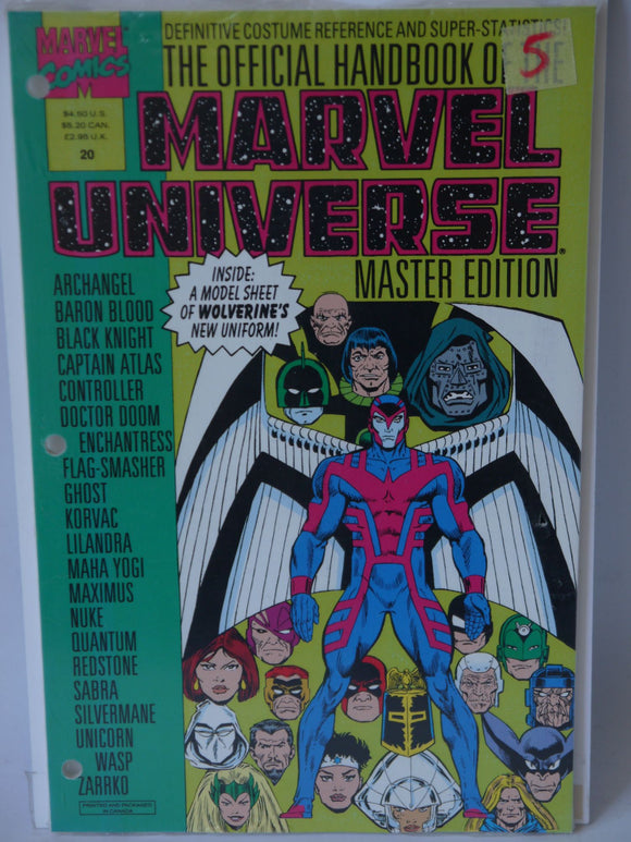 Official Handbook of the Marvel Universe Master Edition (1990-1993) #20 - Mycomicshop.be