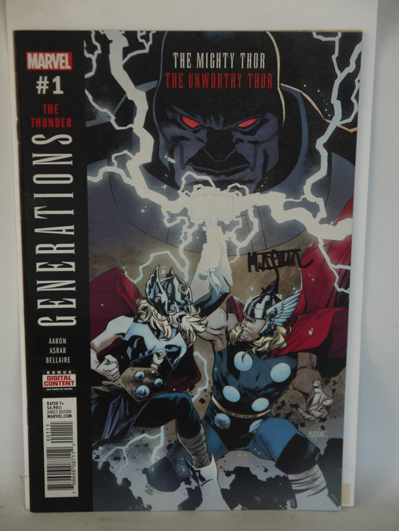 Generations The Unworthy Thor and Mighty Thor (2017) #1A - SIGNED - Mycomicshop.be