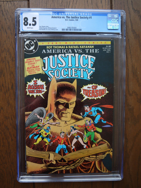 America vs. the Justice Society (1985) #1 CGC 8.5 - Mycomicshop.be