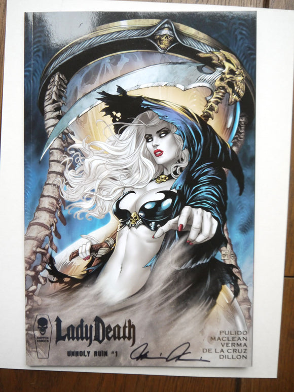 Lady Death Unholy Ruin #1 Signed Pulido Premiere Edition (2017) - Mycomicshop.be