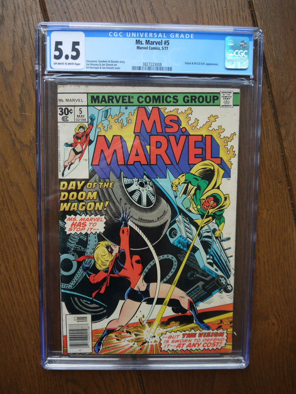 Ms. Marvel (1977 1st Series) #5 CGC 5.5 - Mycomicshop.be