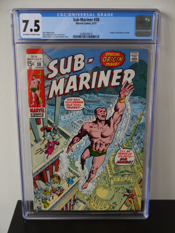 Sub-Mariner (1968 1st Series) #38 CGC 7.5 - Mycomicshop.be