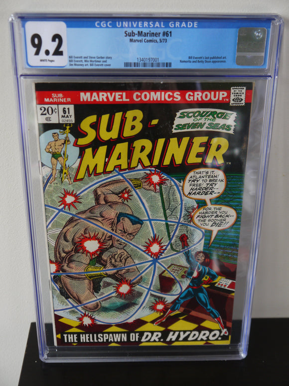 Sub-Mariner (1968 1st Series) #61 CGC 9.2 - Mycomicshop.be
