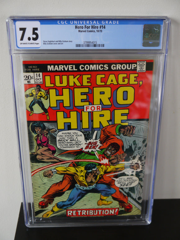 Power Man and Iron Fist (1972 Hero for Hire) #14 CGC 7.5 - Mycomicshop.be